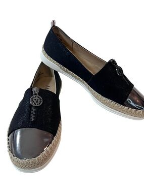 Anne Klein Akzetta Flats Slip On Loafers Womens. Size 6.5 New Black
